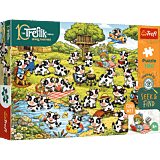 Puzzle Rodzina Treflików, Seek & Find 100 el. Świat krówek - opakowanie