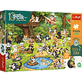 Puzzle Rodzina Treflików, Seek & Find 100 el. Koci świat - opakowanie 