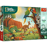 Puzzle Rodzina Treflików, Inspired By Nature 100 el. Koala i kangury - opakowanie 