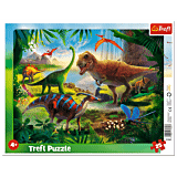 Dinozaury Puzzle ramkowe Trefl