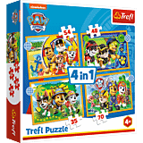 Wakacyjny Psi Patrol puzzle 4 w 1 Trefl