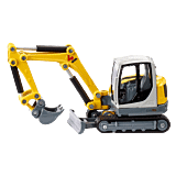 Koparka Wacker Neuson EW65 | zabawki dla dzieci SIKU