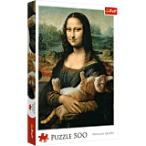 Puzzle 500 el. Mona Lisa i kot Mruczek