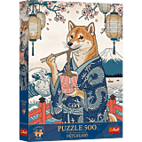 Puzzle Premium Plus Quality Pets as Art 500 el. Makaronowa medytacja Shiby - opakowanie 