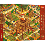 Puzzle Premium Plus Quality 500 el. The Impossible Maze: Śmieszne kurczaki - opakowanie 