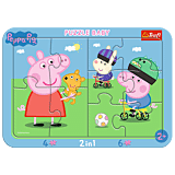 Wesoła świnka Peppa puzzle Trefl