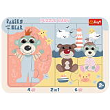 Puzzle ramkowe Baby Bobaski i Miś, Słodkie bobaski