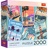 Puzzle 2000 el. USA Collection: Journey through the USA - opakowanie