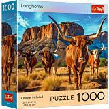Puzzle 1000 el. USA Collection: Longhorns - opakowanie