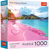 Puzzle 1000 el. USA Collection: Pink Tropical Beach - opakowanie