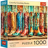 Puzzle 1000 el. USA Collection: Colorful Cowboy Boots - opakowanie