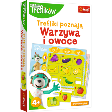 Trefliki poznają: Warzywa i owoce - planszowa gra edukacyjna dla dzieci od Trefl