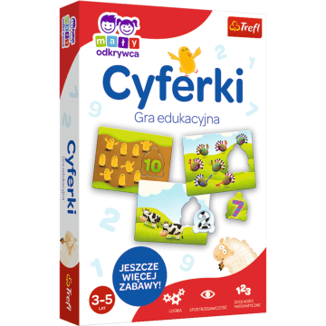 Cyferki Mały odkrywca Gra edukacyjna Trefl zdjęcie 1