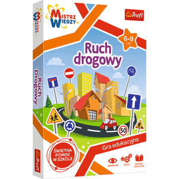 Gra edukacyjna Ruch drogowy Mistrz Wiedzy Trefl zdjęcie 1