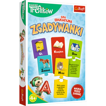 Zagadkowy alfabet Rodzina Treflików - gra planszowa | Trefl - zdjęcie 1