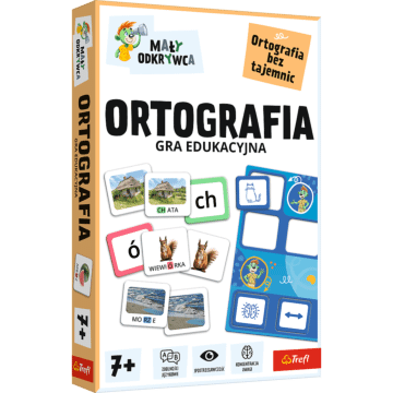 Gra dla dzieci Ortografia, Mały Odkrywca - opakowanie
