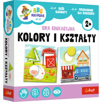Gra dla dzieci ABC Malucha, Kolory i kształty - opakowanie