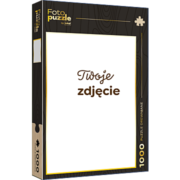 Fotopuzzle drewniane Trefl 1000 el. - czarne pudełko pionowo