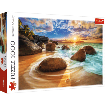 Plaża Samudra, Indie | Puzzle 1000 elementów od Trefl | zdjęcie 1