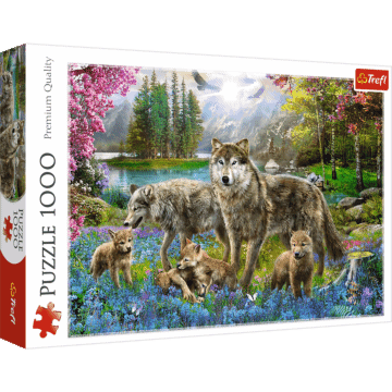 Puzzle 1000 Trefl Wilcza rodzina