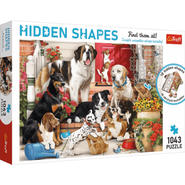 Psia zabawa puzzle hidden shapes trefl
