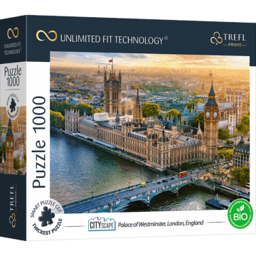 Palace of Westminster, London, England, Puzzle 1000 elementów od Trefl Prime - zdjęcie 1 