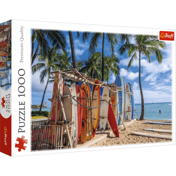 opakowanie puzzli 1000 el. Plaża Waikiki, Hawaje