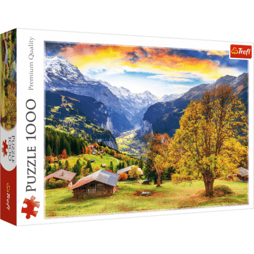 Puzzle 1000 el. Malownicza alpejska wioska - opakowanie