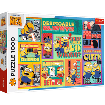 Puzzle Minionki 1000 el. Gru i Minionki: Pod Przykrywką - opakowanie