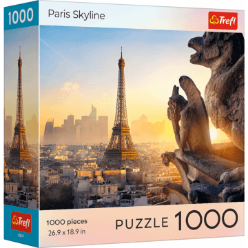 Puzzle 1000 el. USA Collection: Sunset Paris Skyline