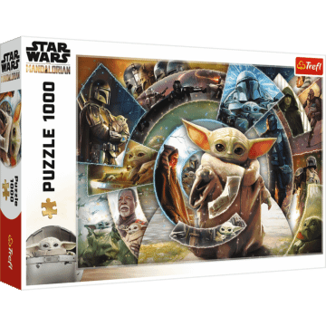 Puzzle Star Wars 1000 el. Podróż Grogu - opakowanie