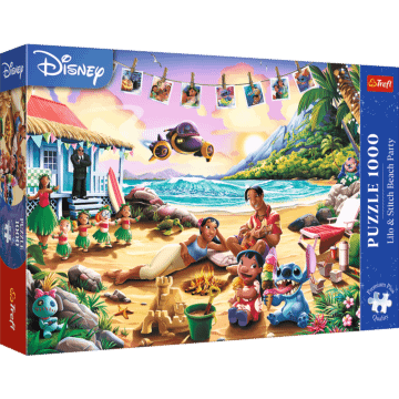 Puzzle Premium Plus Quality Disney Lilo&Stitch 1000 el. Lilo & Stitch Impreza na plaży - opakowanie
