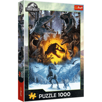 Puzzle Jurassic Park 1000 el. W świecie Parku Jurajskiego - opakowanie
