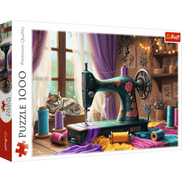 Puzzle 1000 el. Moja pracownia krawiecka - opakowanie