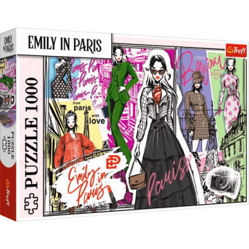 Puzzle 1000 el. Emily w Paryżu, Modowe Inspiracje - opakowanie