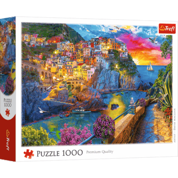 Puzzle 1000 el. Wieczorny spacer po Cinque Terre - opakowanie 