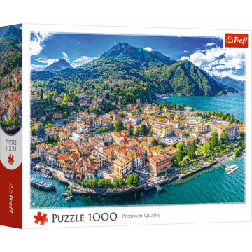 Puzzle 1000 el. Menaggio nad jeziorem Como, Włochy - opakowanie 