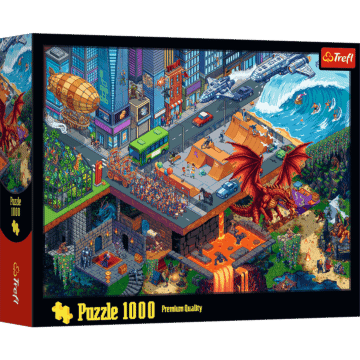 Puzzle 1000 el. Miasto Pixel - opakowanie 