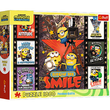 Puzzle 1000 el. Minionki 3 - kadry filmowe - opakowanie 