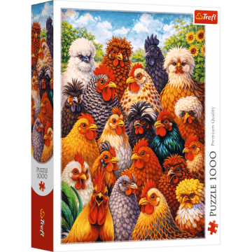 Puzzle 1000 el. Kury