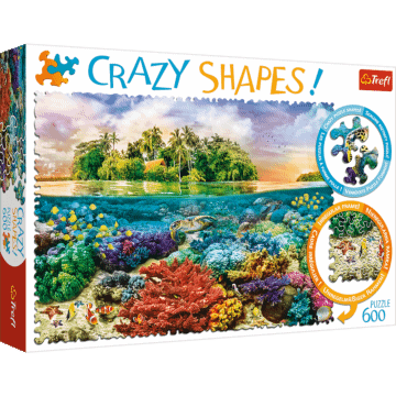 Tropikalna wyspa - Crazy Shapes - puzzle 600 od Trefl