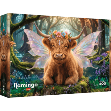 Puzzle 400 el. Flamingo by Trefl, Leśna opiekunka snów - opakowanie 