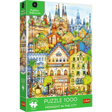 Puzzle Premium Plus Quality 1000 el. O północy w Barcelonie