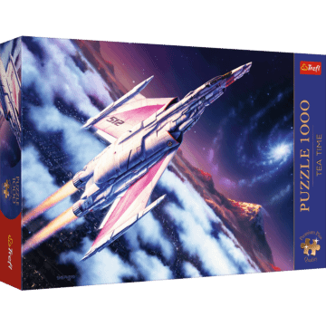 Puzzle Premium Plus Quality 1000 el. Tea Time: Lot w kosmos - opakowanie