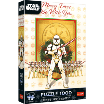 Puzzle Premium Plus Quality Star Wars 1000 el. Świąteczny Patrol Szturmowców