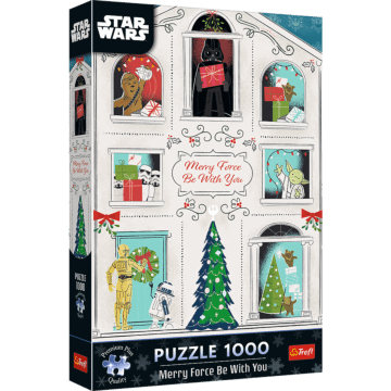 Puzzle Premium Plus Quality Star Wars 1000 el. Niech Moc Świąt Będzie z Tobą