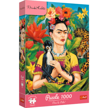 Puzzle Premium Plus Quality Frida Kahlo 1000 el. Portret w dżungli - opakowanie