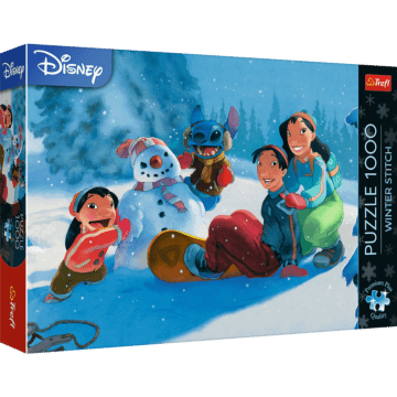 Puzzle Premium Plus Quality 1000 el. Lilo & Stitch, Zimowy Stitch - opakowanie