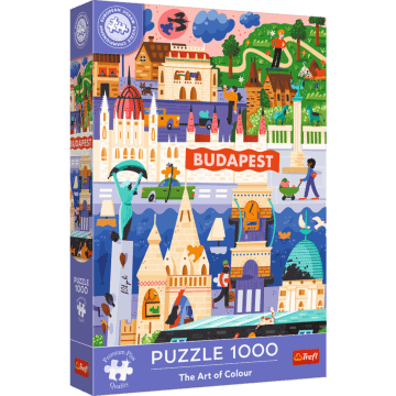 Puzzle 1000 el. Premium Plus Quality, Mistrzostwa Europy, The Art of Colour: Budapeszt, Węgry - opakowanie