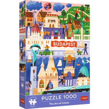 Puzzle Premium Plus Quality 1000 el. The Art of Colour: Budapeszt, Węgry - opakowanie
